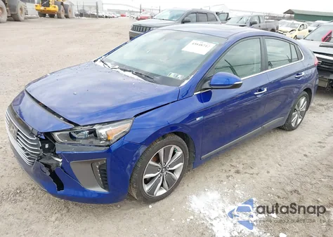 2019 Hyundai Ioniq Hybrid Limited из США, поврежденный, VIN KMHC85LC4KU118651